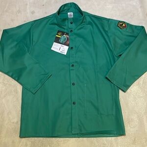 Black Stallion FD-30C Mens Large Green Flame Resistant Jacket